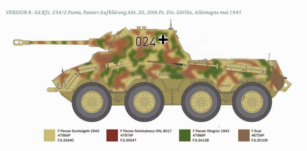 italeri-6572-sd-kfz-234-2-puma-maquette-blind-1-35-monter image 5