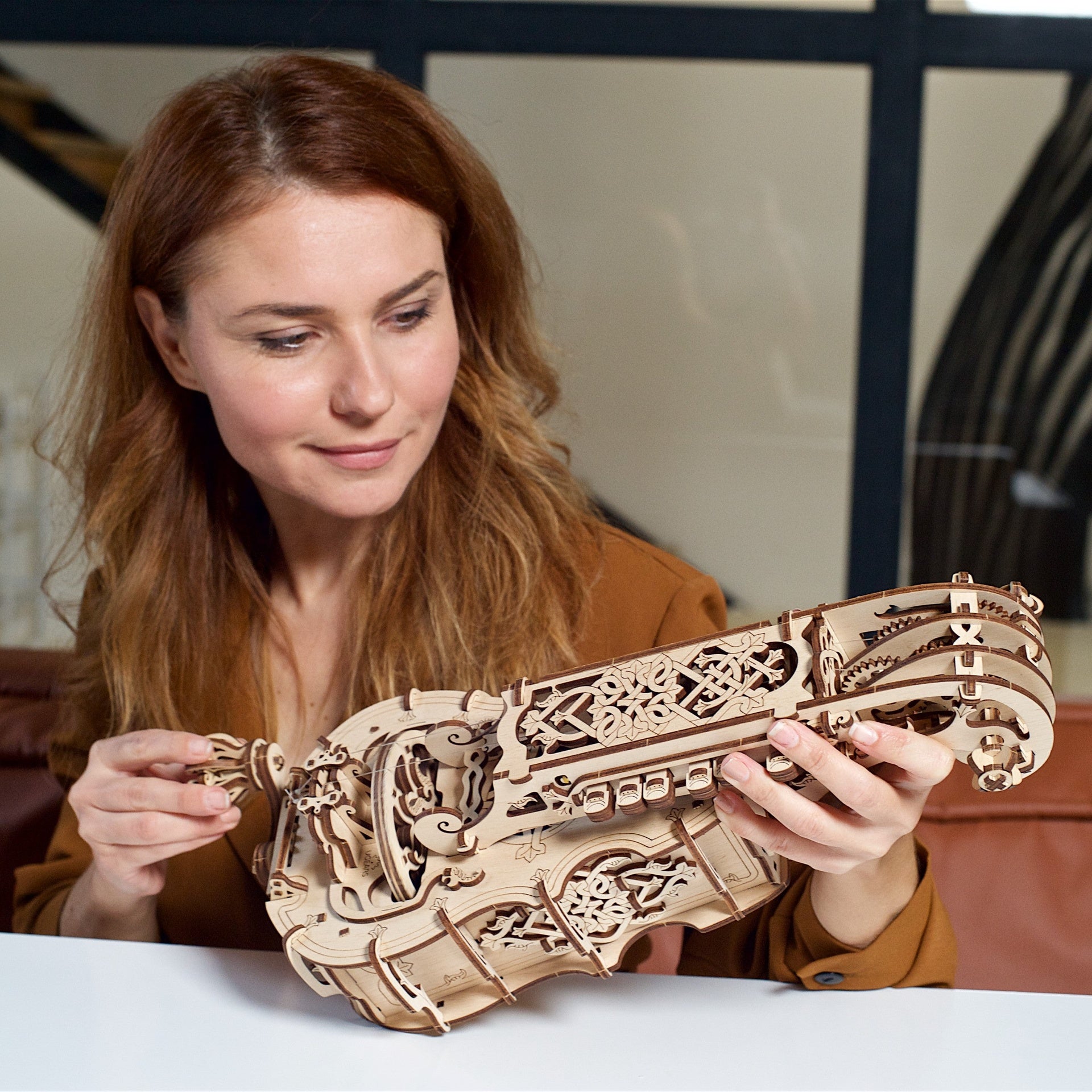 ugears-hurdy-gurdy-maquette-m-canique-en-bois-instrument-de-musique image 7