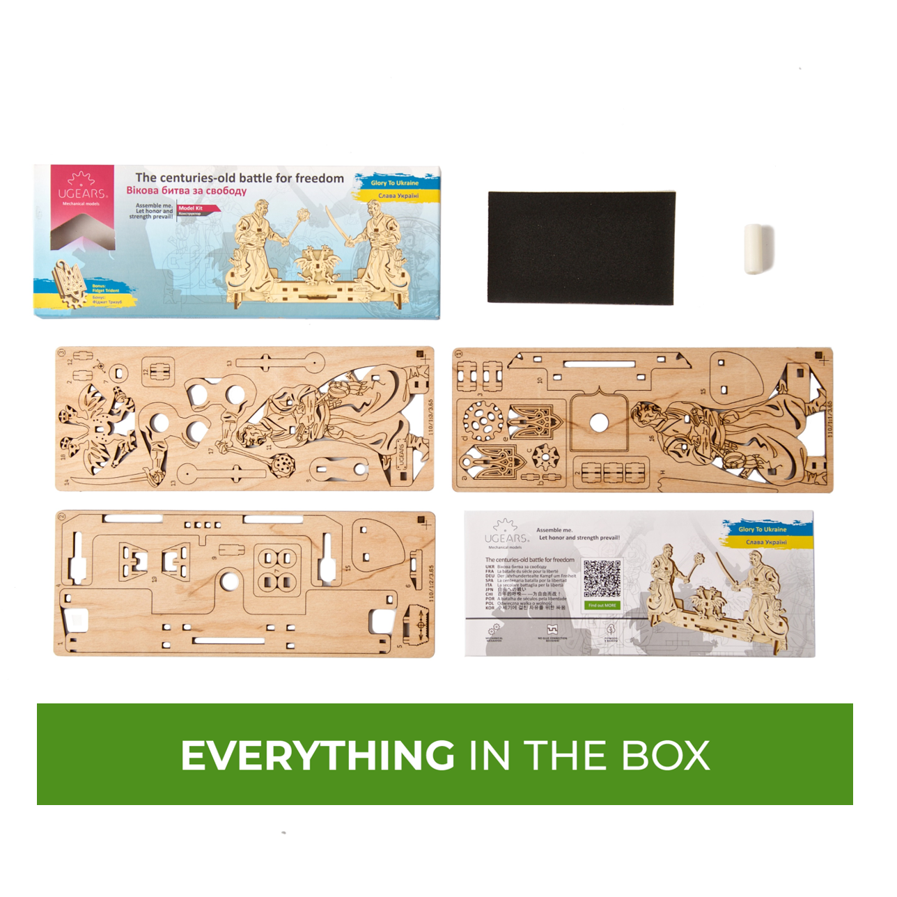 ugears-easy-gears-the-centuries-old-battle-for-freedom-mini-maquette-bois image 5