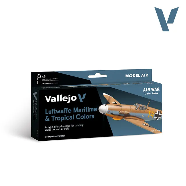 vallejo-model-air-set-8-couleurs-camouflages-luftwaffe-maritime-et-tropical image 1