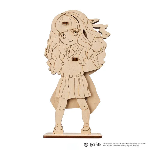 ugears-hermione-granger-maquette-3d-bois-colorier-harry-potter image 1