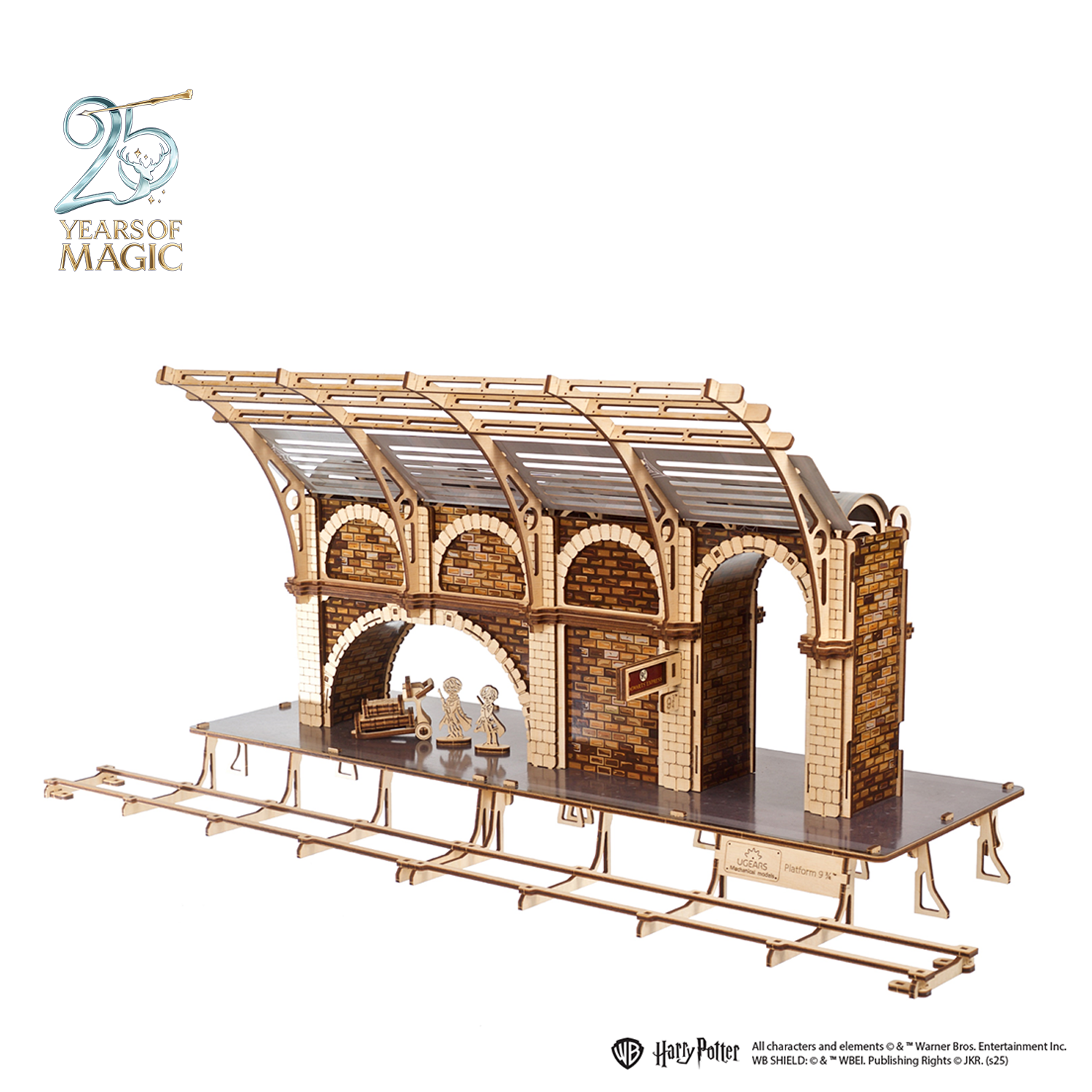 ugears-platform-9-harry-potter-maquette-m-canique-en-bois-gare-de-king-s-cross image 2