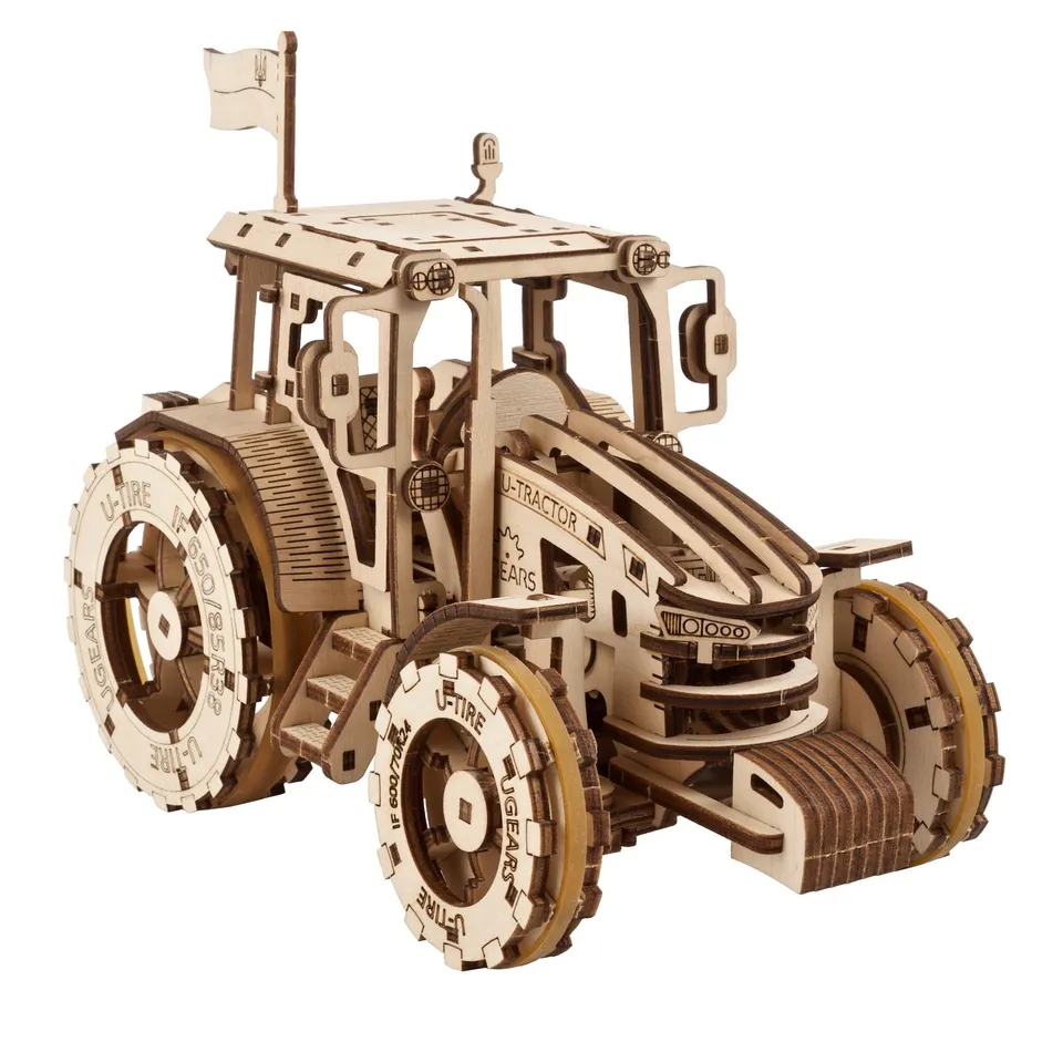 ugears-the-tractor-wins-maquette-tracteur-bois-m-canique-monter image 1