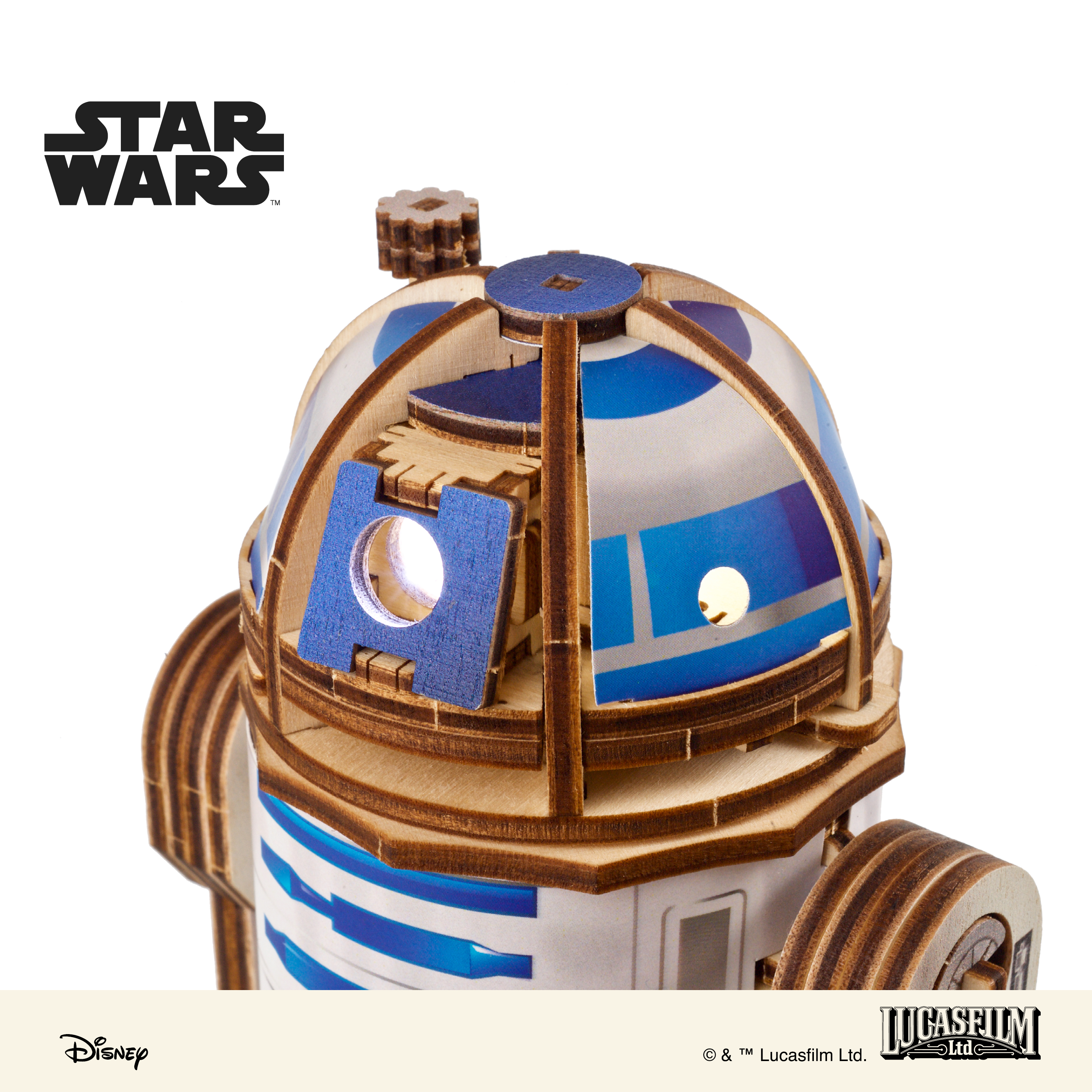 ugears-r2-d2-star-wars-maquette-bois-3d-color-e-avec-led image 8