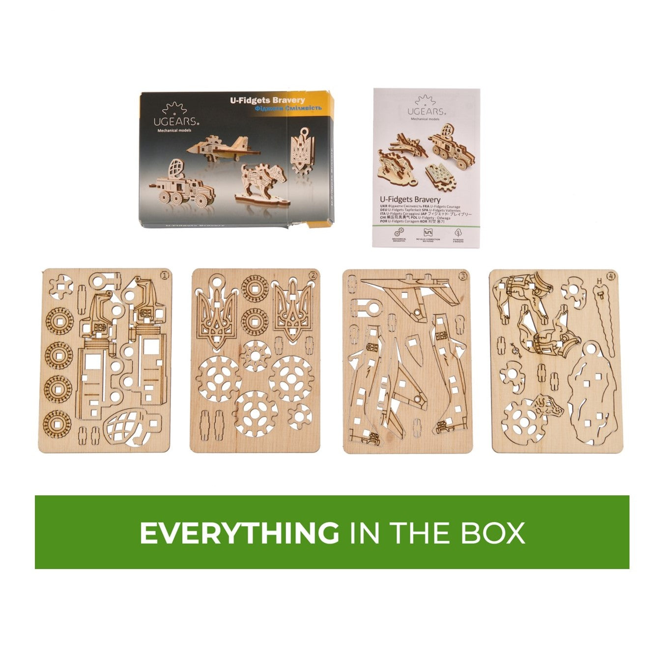 ugears-fidgets-bravery-set-4-figurines-bois-m-caniques image 8