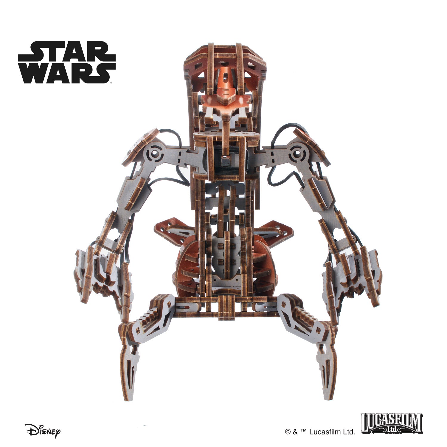 ugears-droideka-star-wars-maquette-dro-de-destructeur-bois image 7