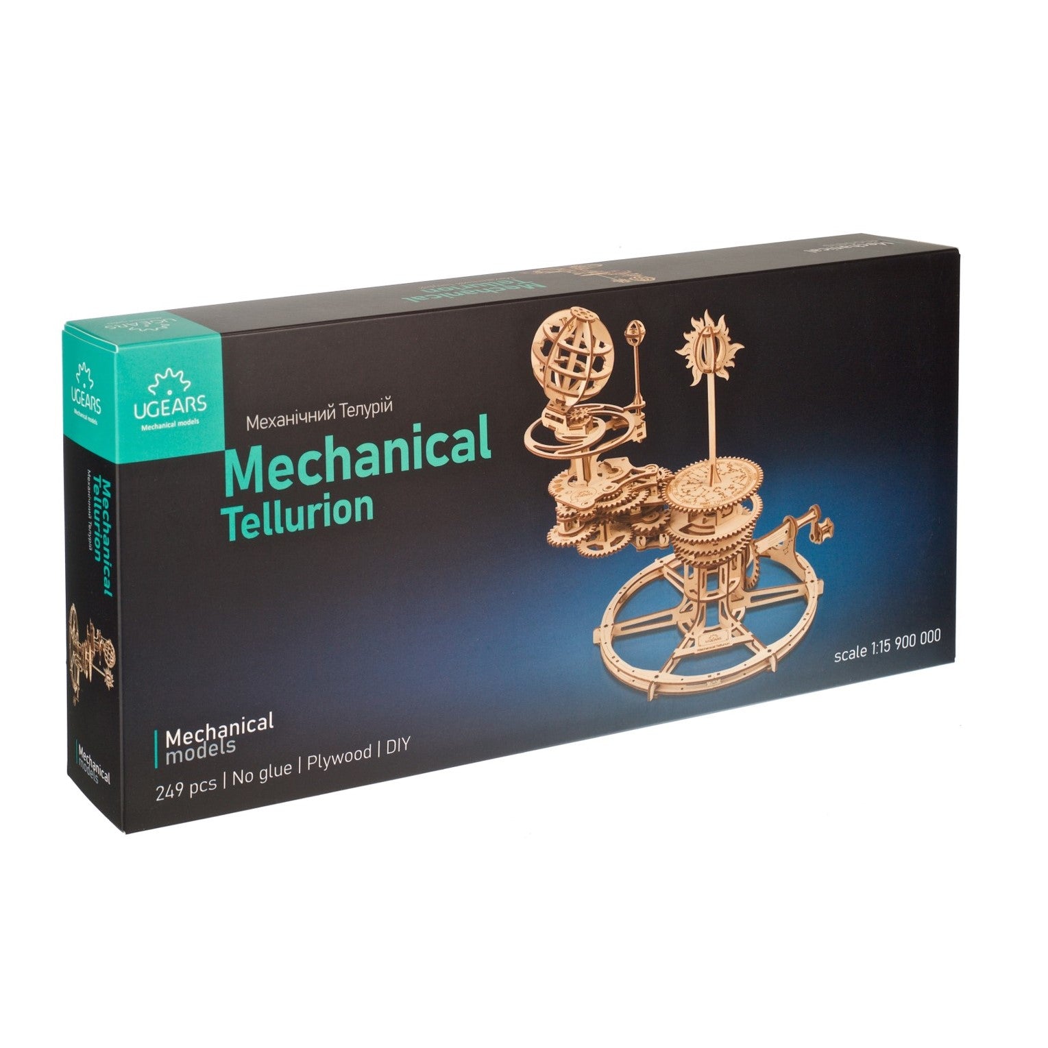 ugears-mechanical-tellurion-maquette-m-canique-en-bois-soleil-terre-lune image 5