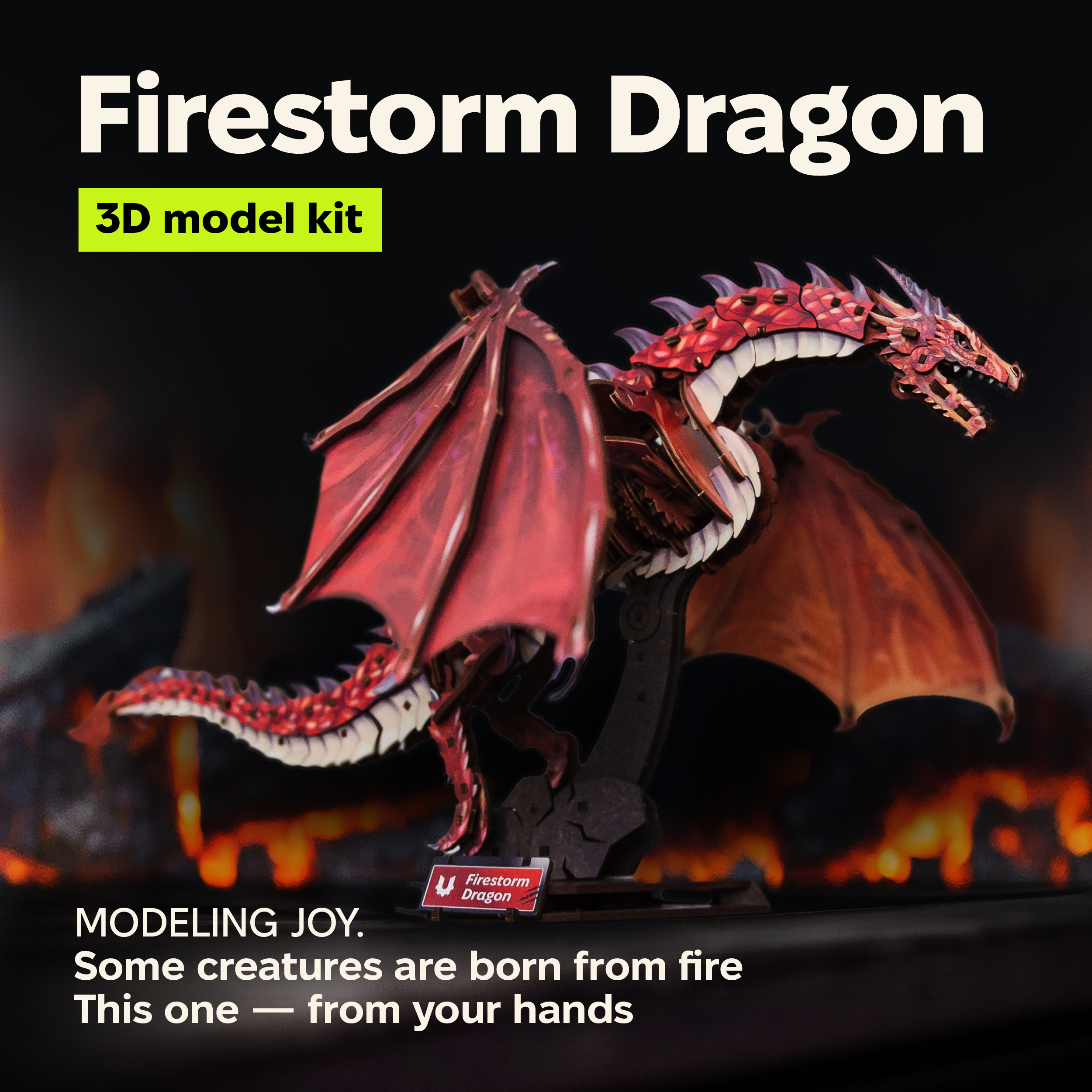 ugears-firestorm-dragon-dragon-m-canique-en-bois image 7