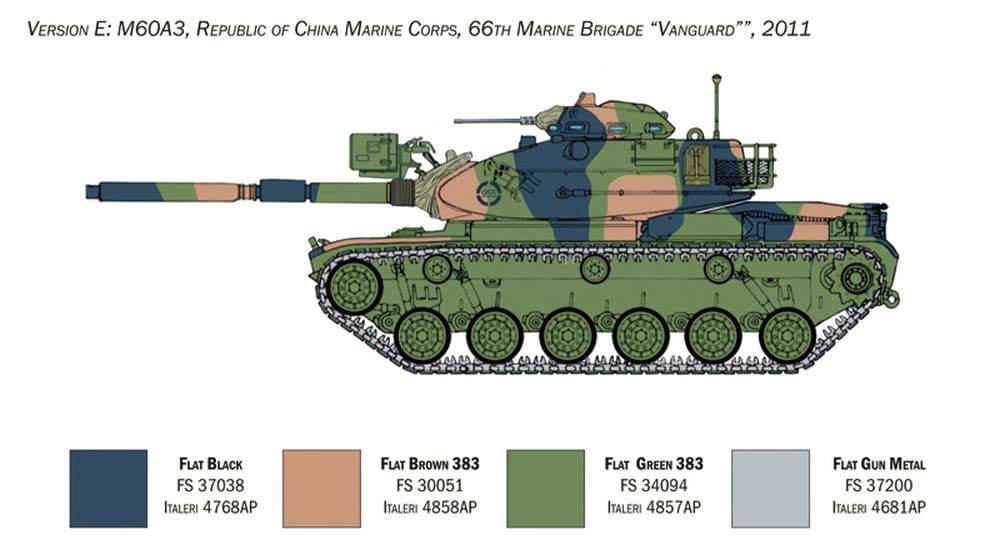 italeri-m60a3-maquette-char-militaire-assembler image 8