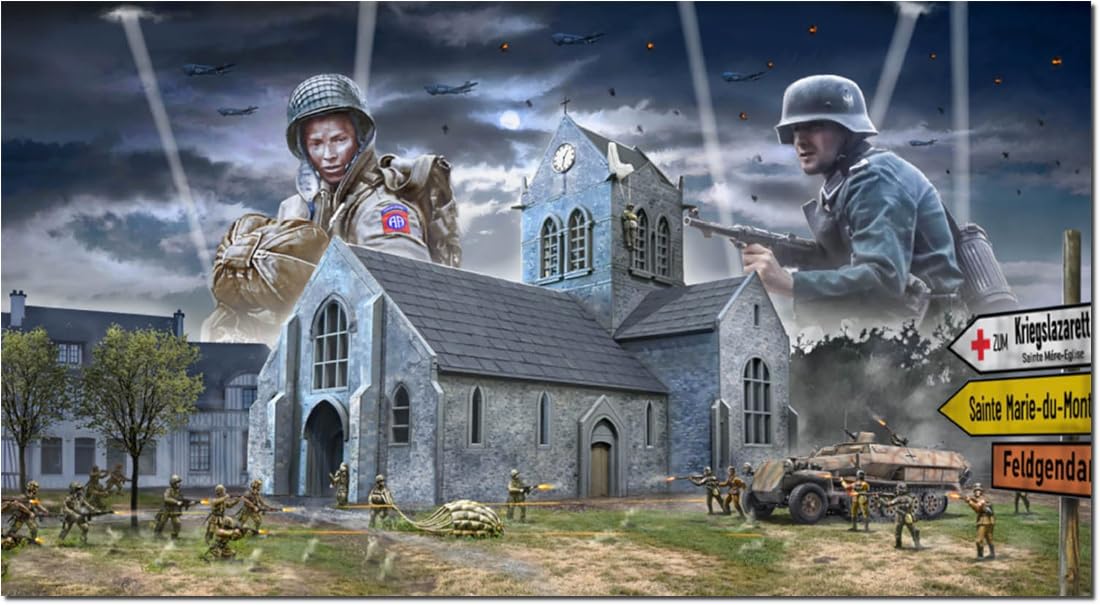 italeri-6199-bataille-de-normandie-sainte-m-re-glise-kit-diorama-1-72 image 1