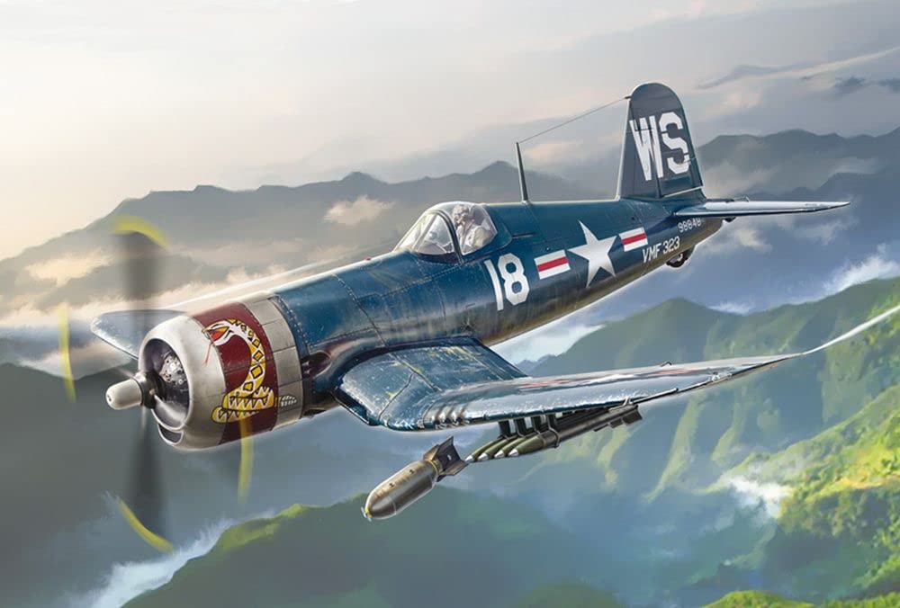 italeri-1453-f4u-4-corsair-korean-war-1-72-maquette-avion-plastique-monter image 2