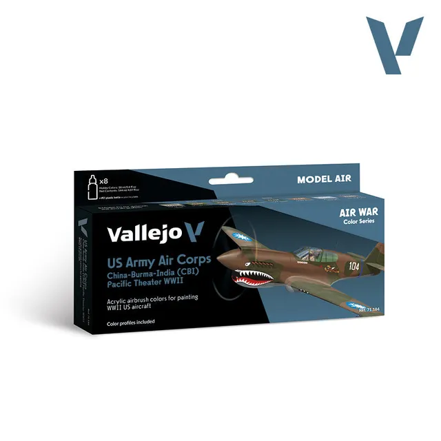 vallejo-model-air-set-8-x-18-ml-us-army-air-corps-cbi-pacifique image 1