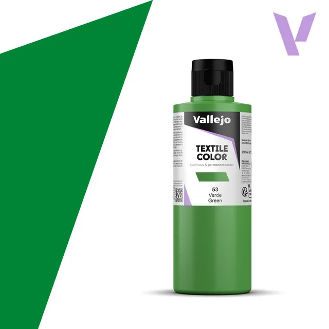 vallejo-peinture-textile-verte-200-ml-effet-souple-et-permanent image 1