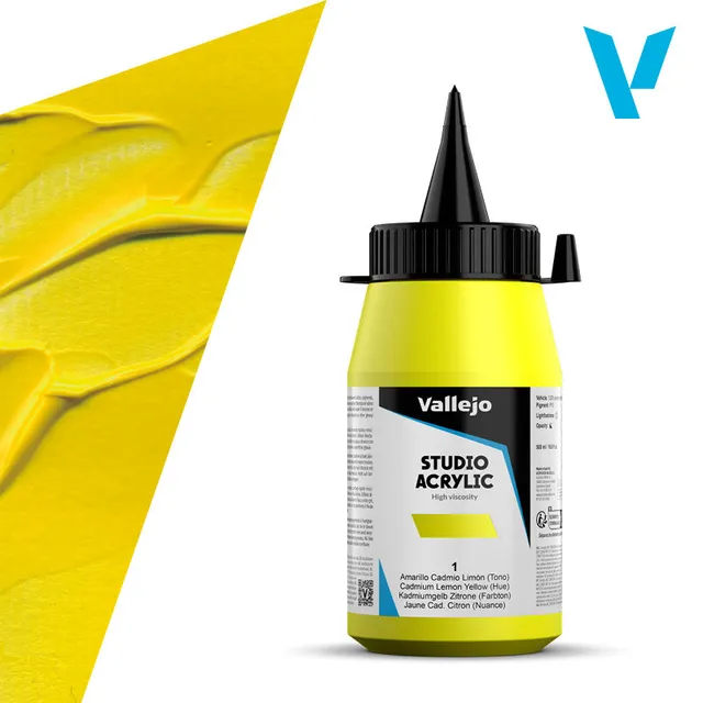 vallejo-belle-arti-peinture-acrylique-jaune-cadmium-citron-imitation-500-ml image 1