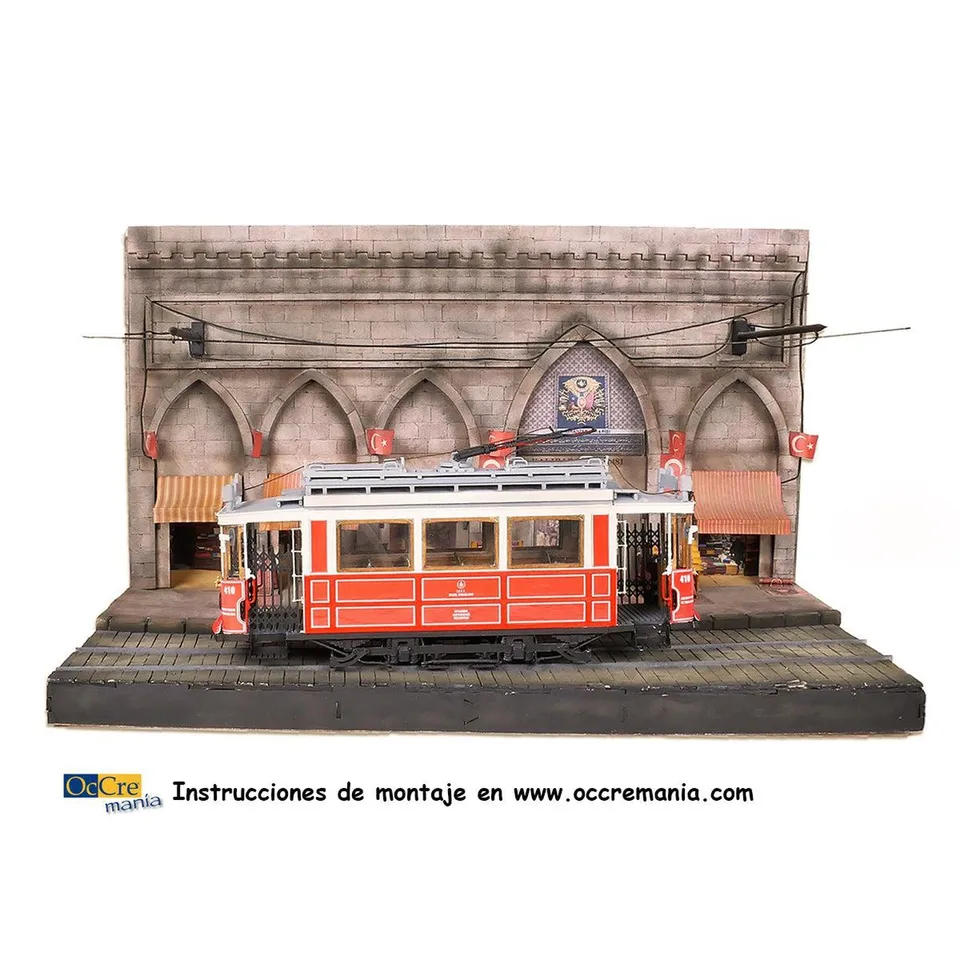 occre-diorama-istanbul-entr-e-grand-bazar-avec-tramway image 1