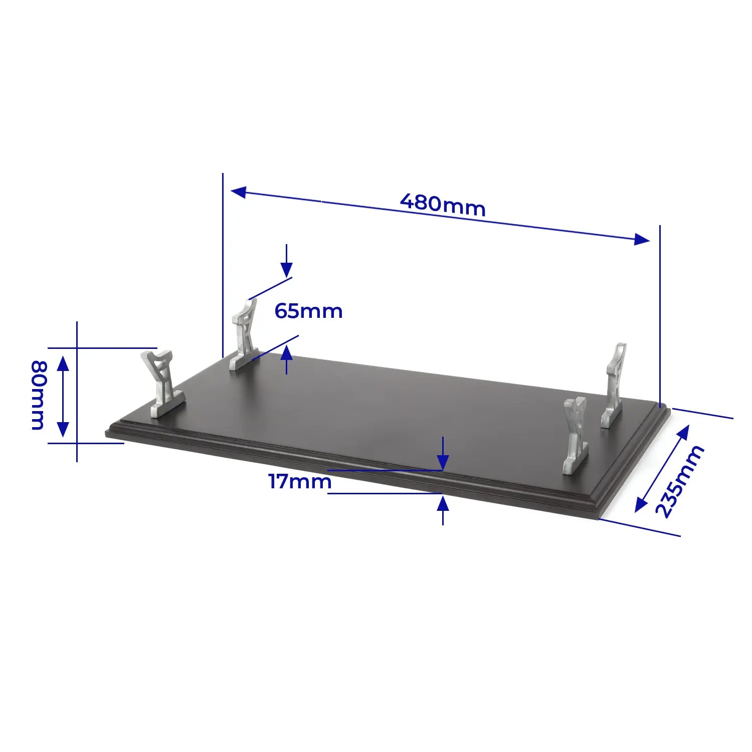 occre-socle-noir-vernis-4-supports-m-tal-pour-maquette-bateau image 2