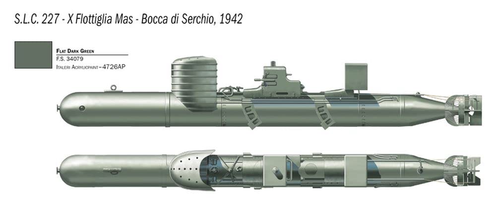 italeri-it5621-s-l-c-maiale-cochon-avec-crew-1-35-maquette-plastique-bateau image 4