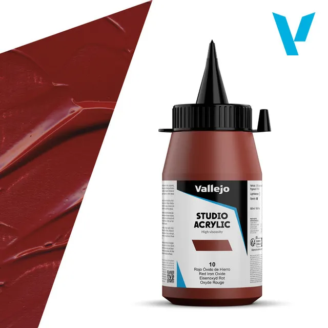 vallejo-belle-arti-peinture-acrylique-rouge-oxyde-de-fer-500-ml image 1