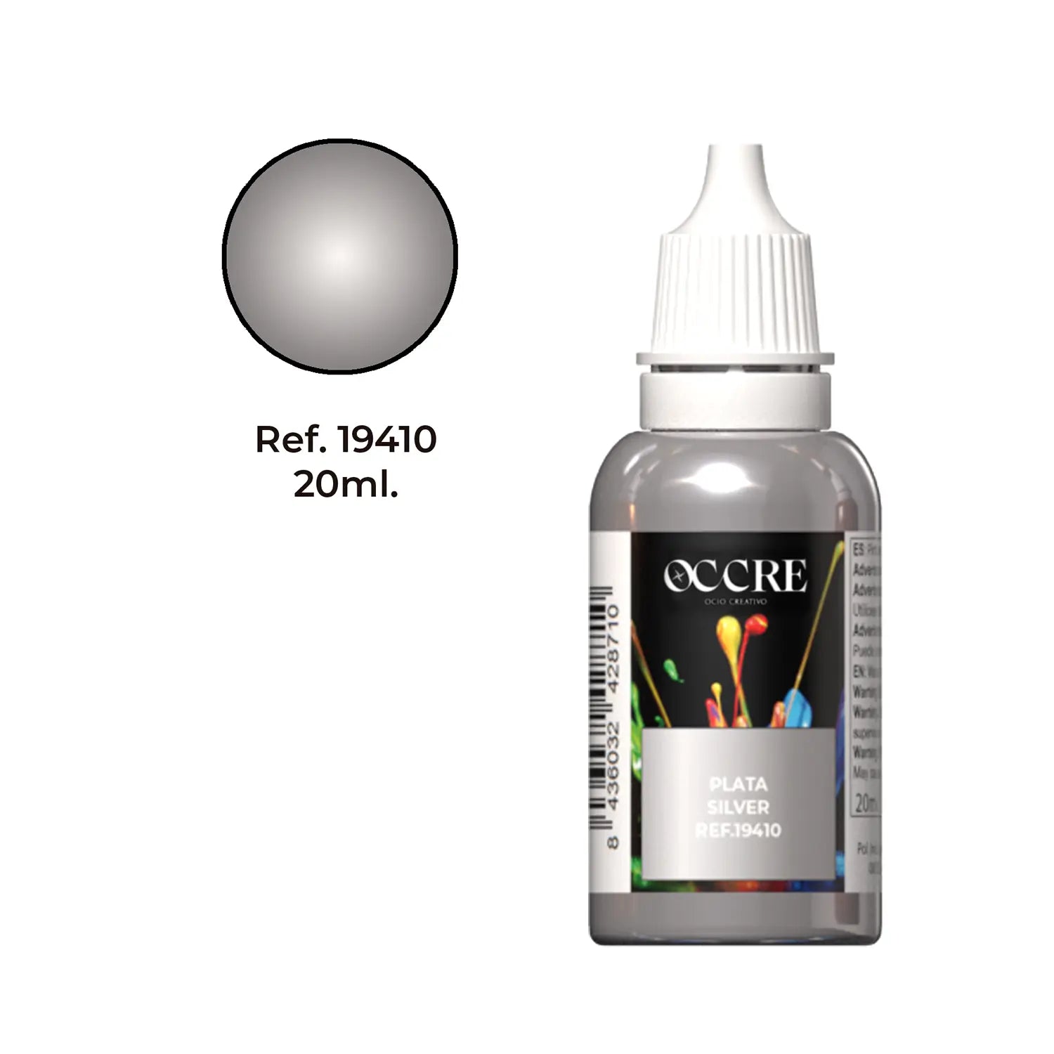 occre-peinture-acrylique-argent-20-ml-mod-lisme image 1