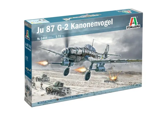 italeri-1466s-ju-87g-2-kanonenvogel-1-72-kit-maquette-avion-plastique image 1