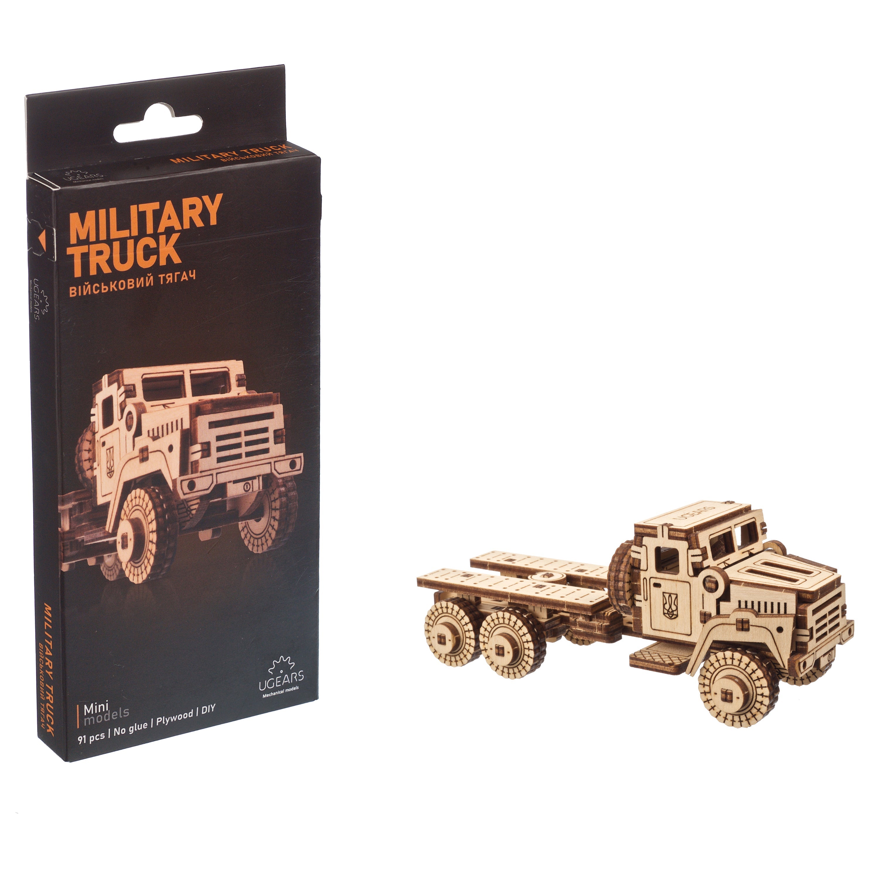 ugears-military-truck-maquette-m-canique-en-bois-3-essieux image 4