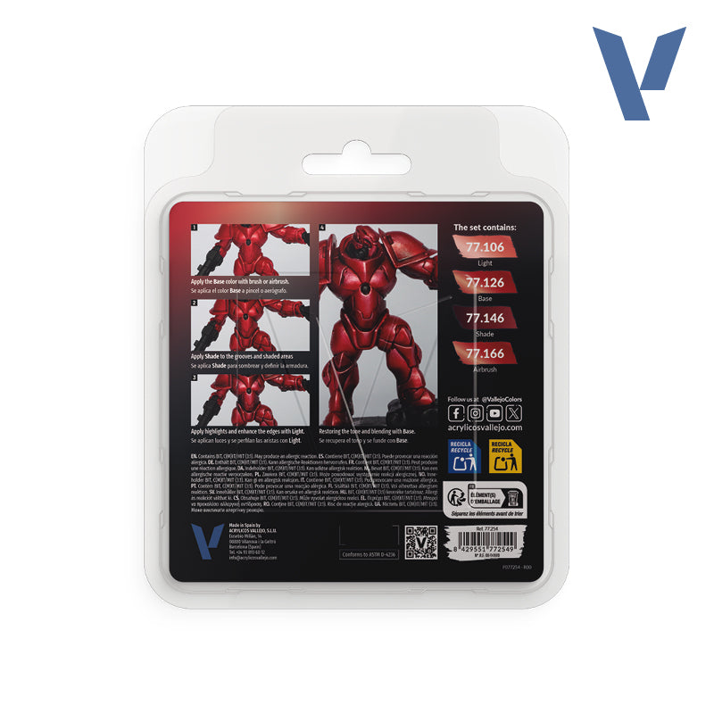 vallejo-metal-color-set-rouge-rubis-4-peintures-m-talliques-18-ml-pour-miniature image 2