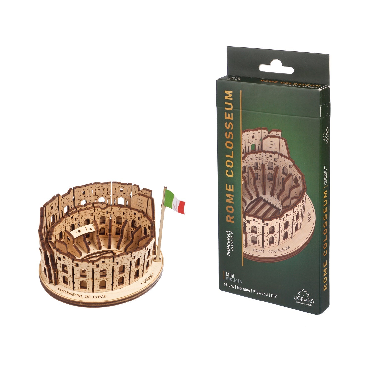 ugears-rome-colosseum-maquette-en-bois-3d-assembler image 5