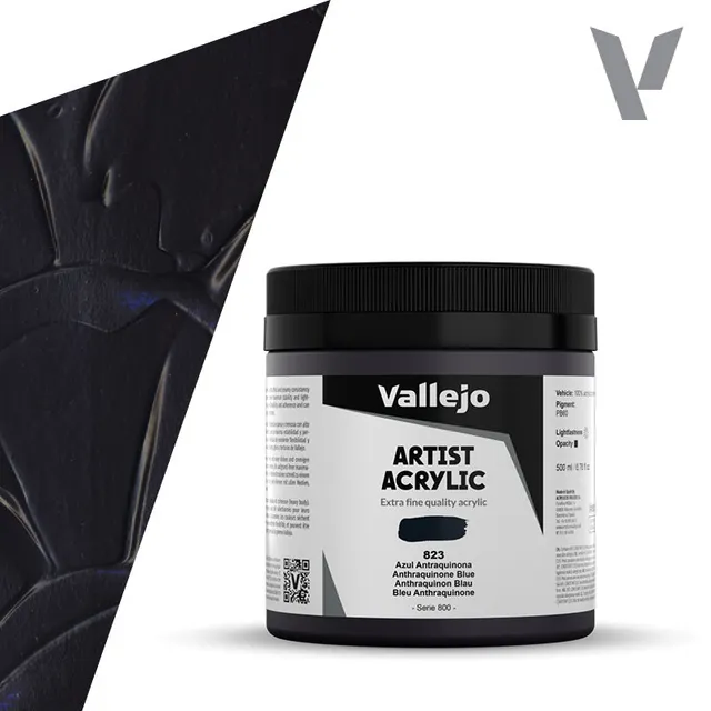 vallejo-beaux-arts-acrylique-bleu-anthraquinone-500-ml image 1