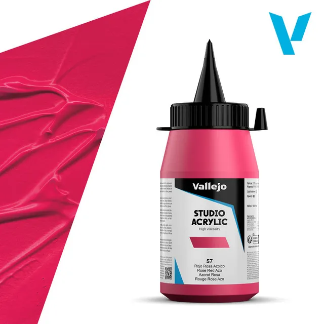 vallejo-peinture-acrylique-beaux-arts-rouge-rose-azo-500-ml-opaque image 1