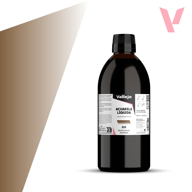 vallejo-aquarelle-liquide-marron-intense-500-ml-beaux-arts image 1