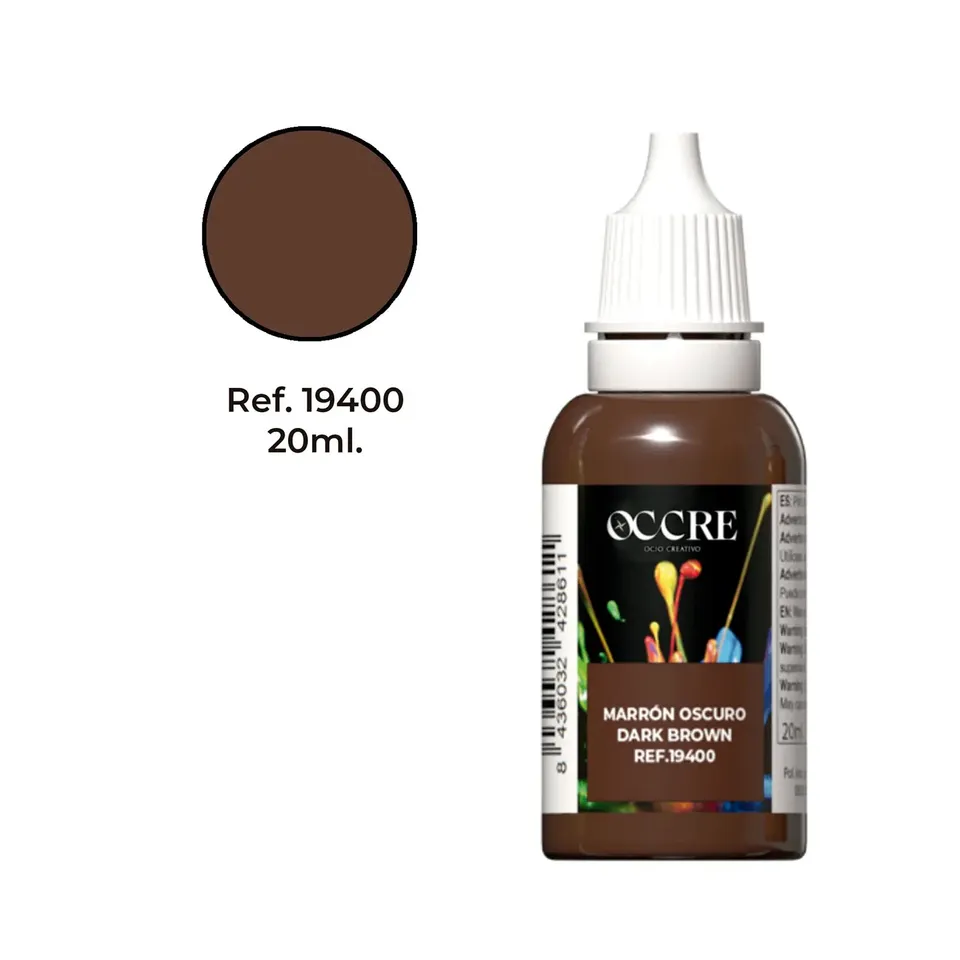 occre-vernice-acrilica-marrone-scuro-20-ml-peinture-acrylique image 1
