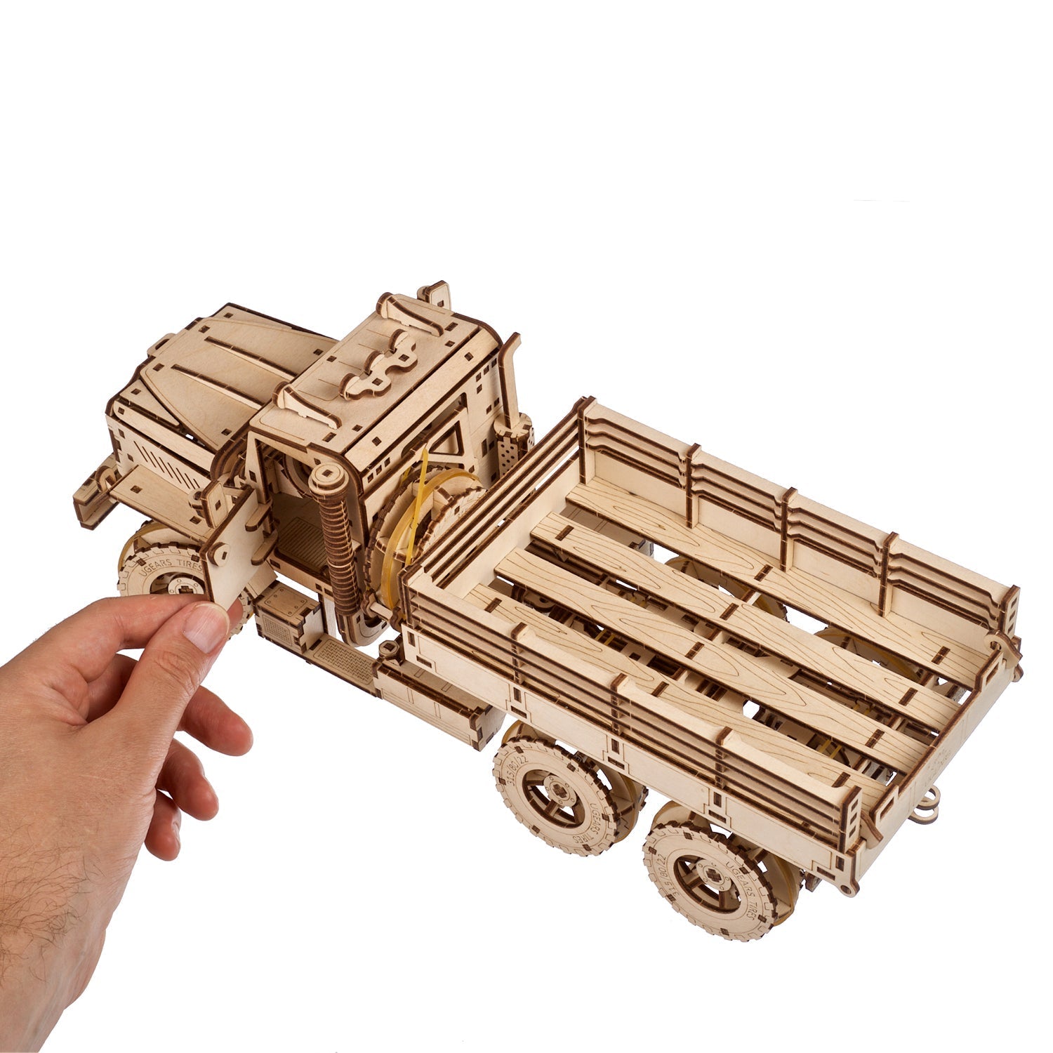 ugears-cargo-truck-camion-6x6-maquette-bois-m-canique-advanced image 4