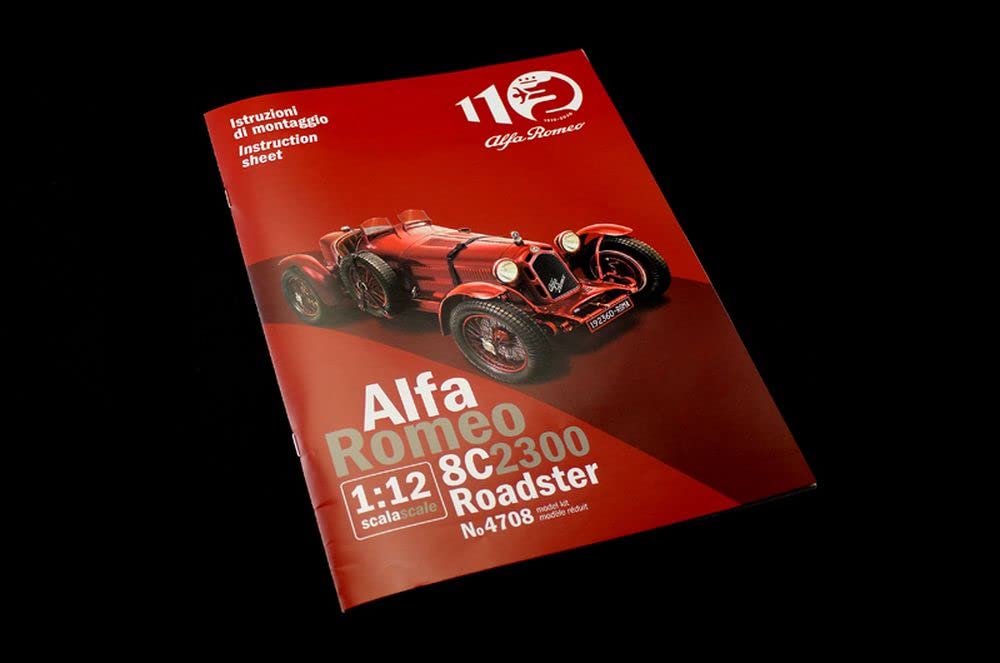italeri-4708s-alfa-romeo-8c-2300-1931-33-maquette-voiture-plastique-rouge-chelle image 6