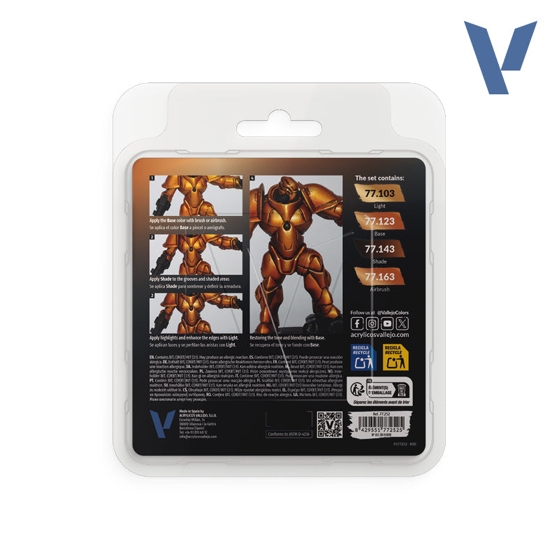 vallejo-true-metallic-set-or-imp-rial-4-couleurs-m-talliques-4x18-ml image 2