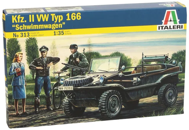 italeri-313-vw-typ-166-schwimmwagen-kfz-ii-maquette-militaire-1-35 image 1