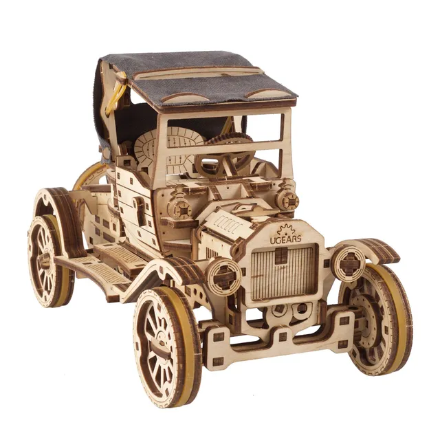 ugears-retro-car-ugr-t-voiture-r-tro-bois-m-canique image 1