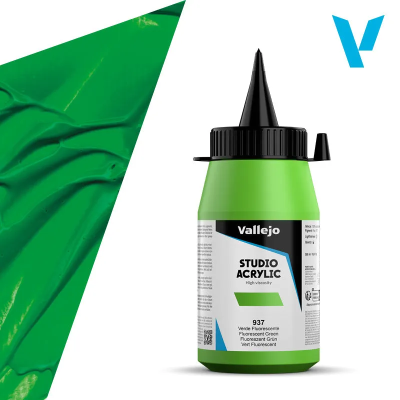 vallejo-beaux-arts-peinture-acrylique-vert-fluo-500-ml image 1