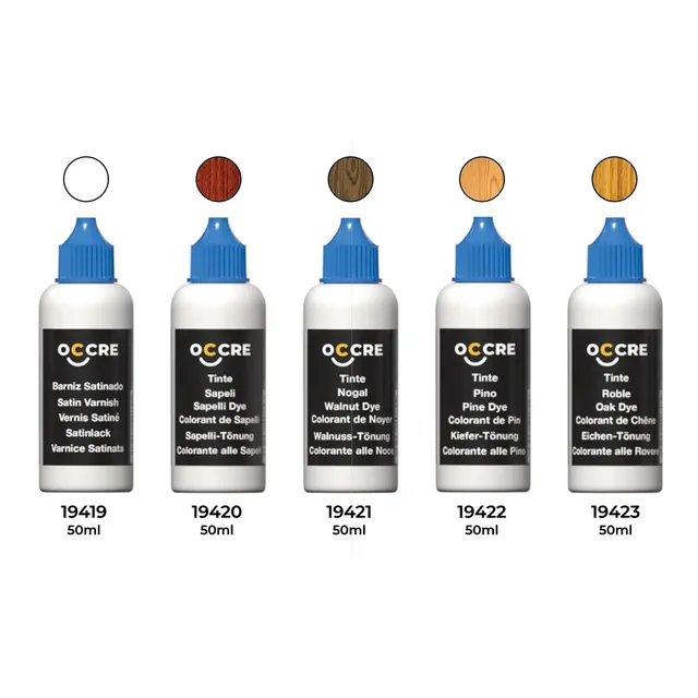 occre-pack-teintures-et-vernis-acrylique-50-ml-pin-sapelli-noyer-ch-ne image 1