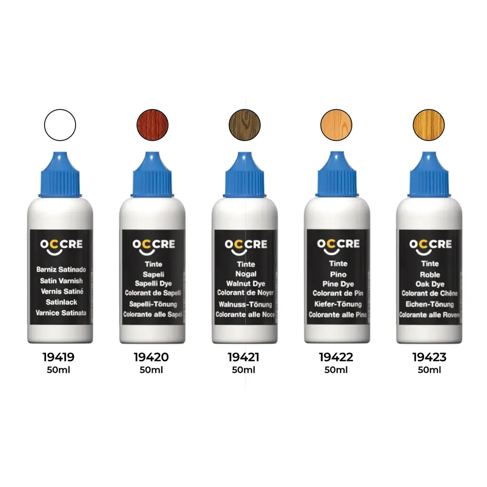 occre-pack-teintures-et-vernis-acrylique-50-ml-pin-sapelli-noyer-ch-ne image 1