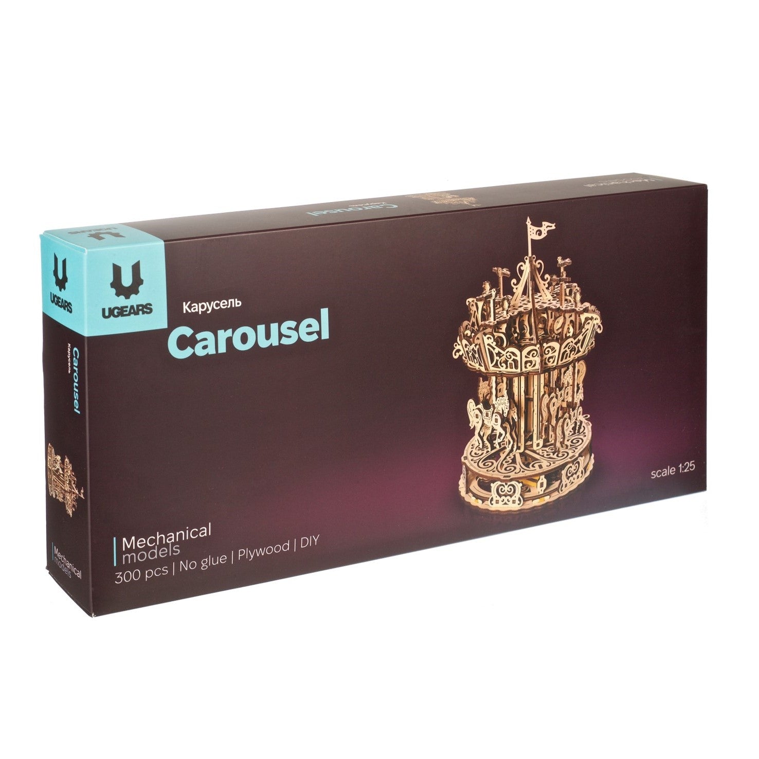ugears-carousel-puzzle-3d-m-canique-man-ge-en-bois image 5