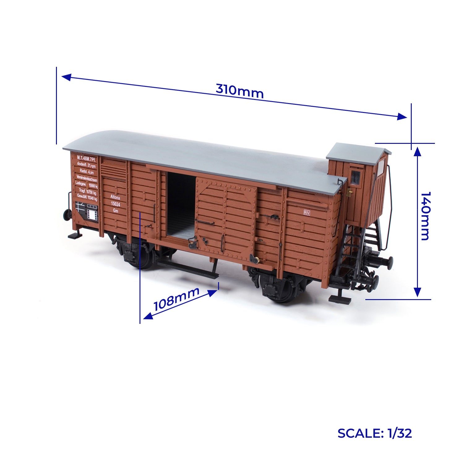 occre-vagone-kit-wagon-marchandises-ferm-avec-gu-rite-1920-1945 image 2