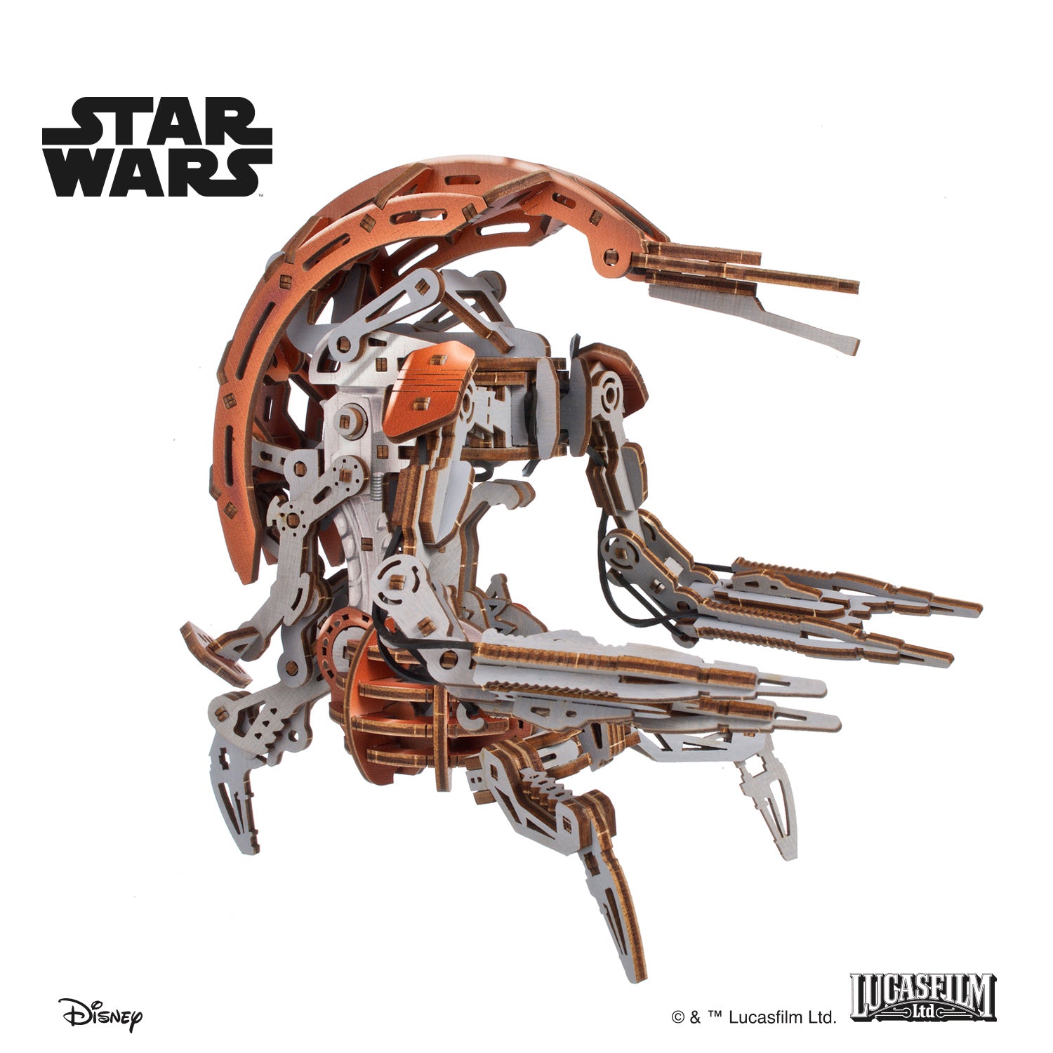 ugears-droideka-star-wars-maquette-dro-de-destructeur-bois image 4