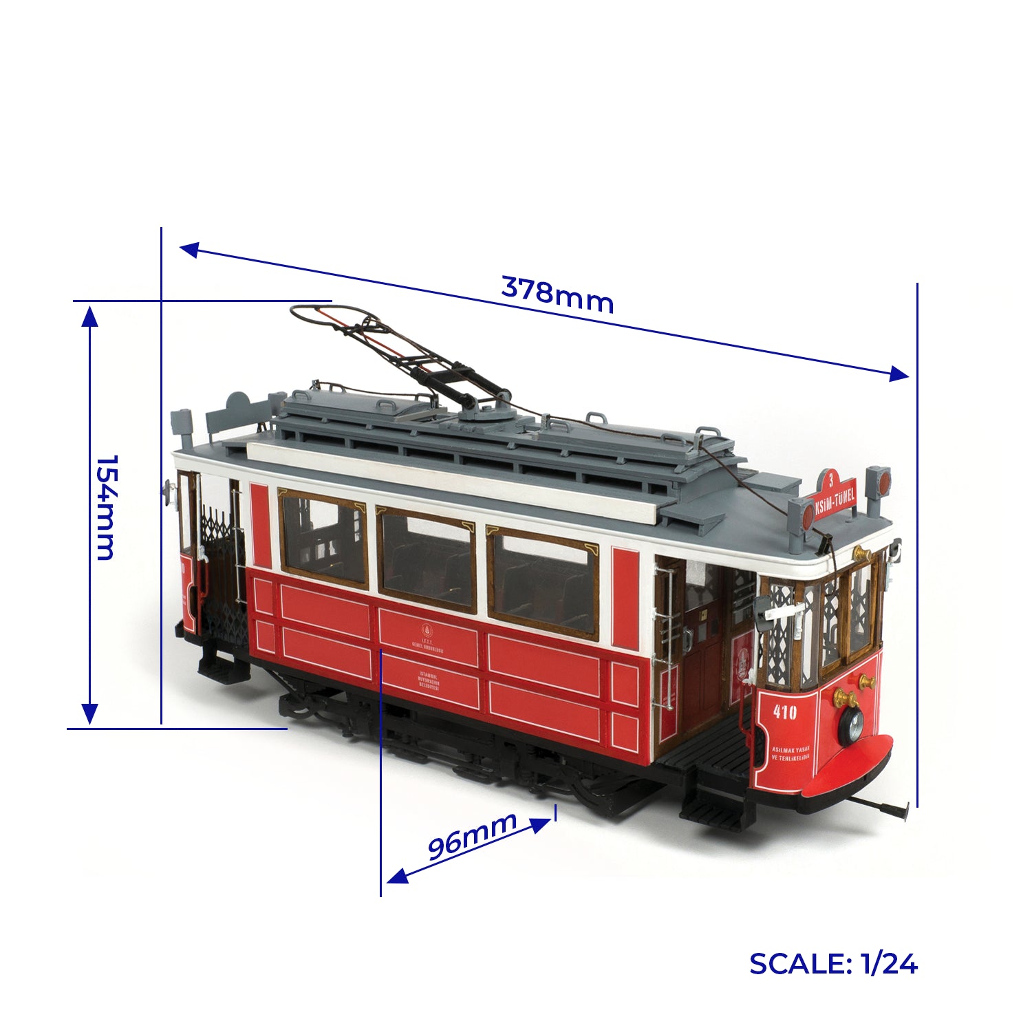 occre-istanbul-tramway-taksim-tunel-maquette-tram-kit image 2