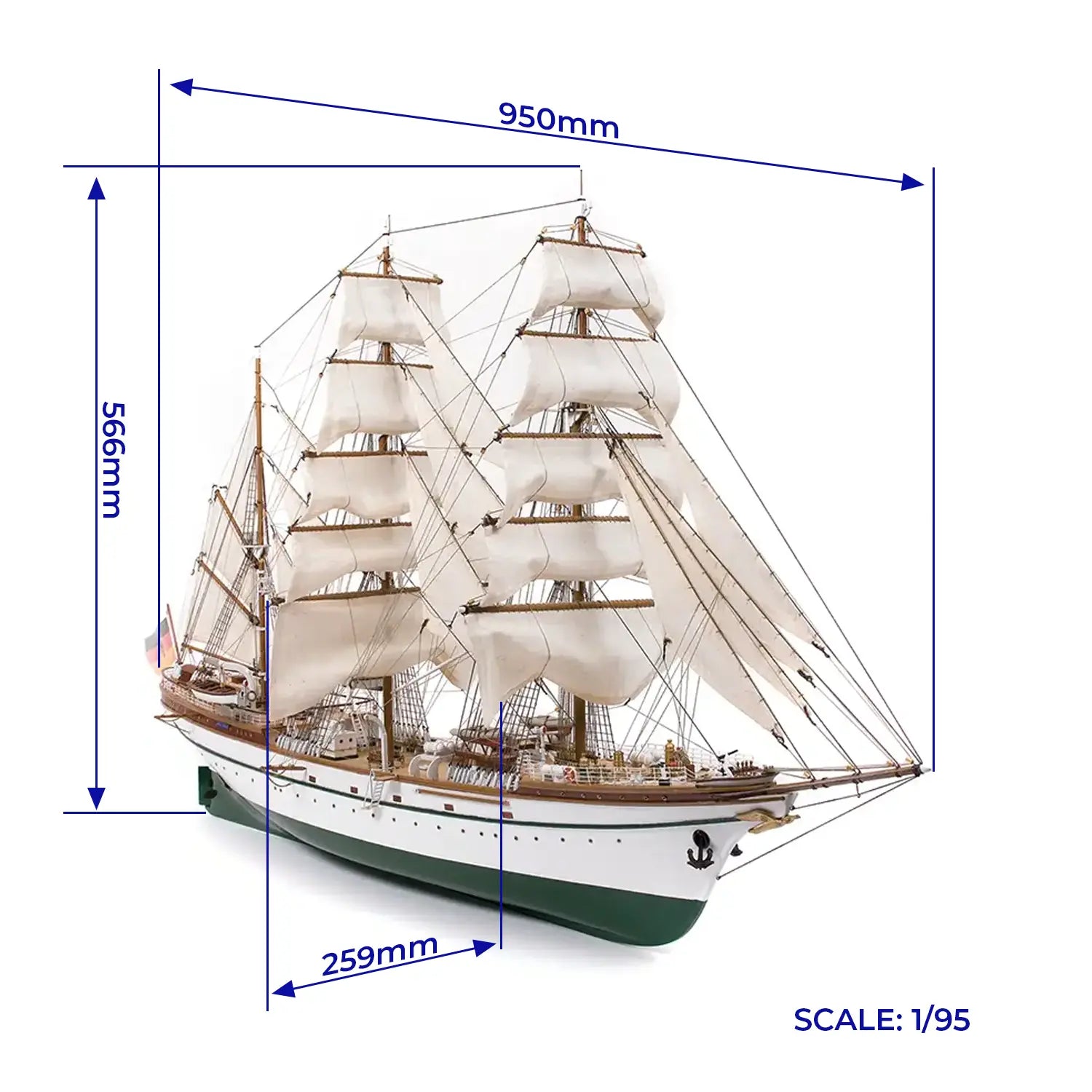 occre-gorch-fock-kit-maquette-trois-m-ts-barque-allemand image 3