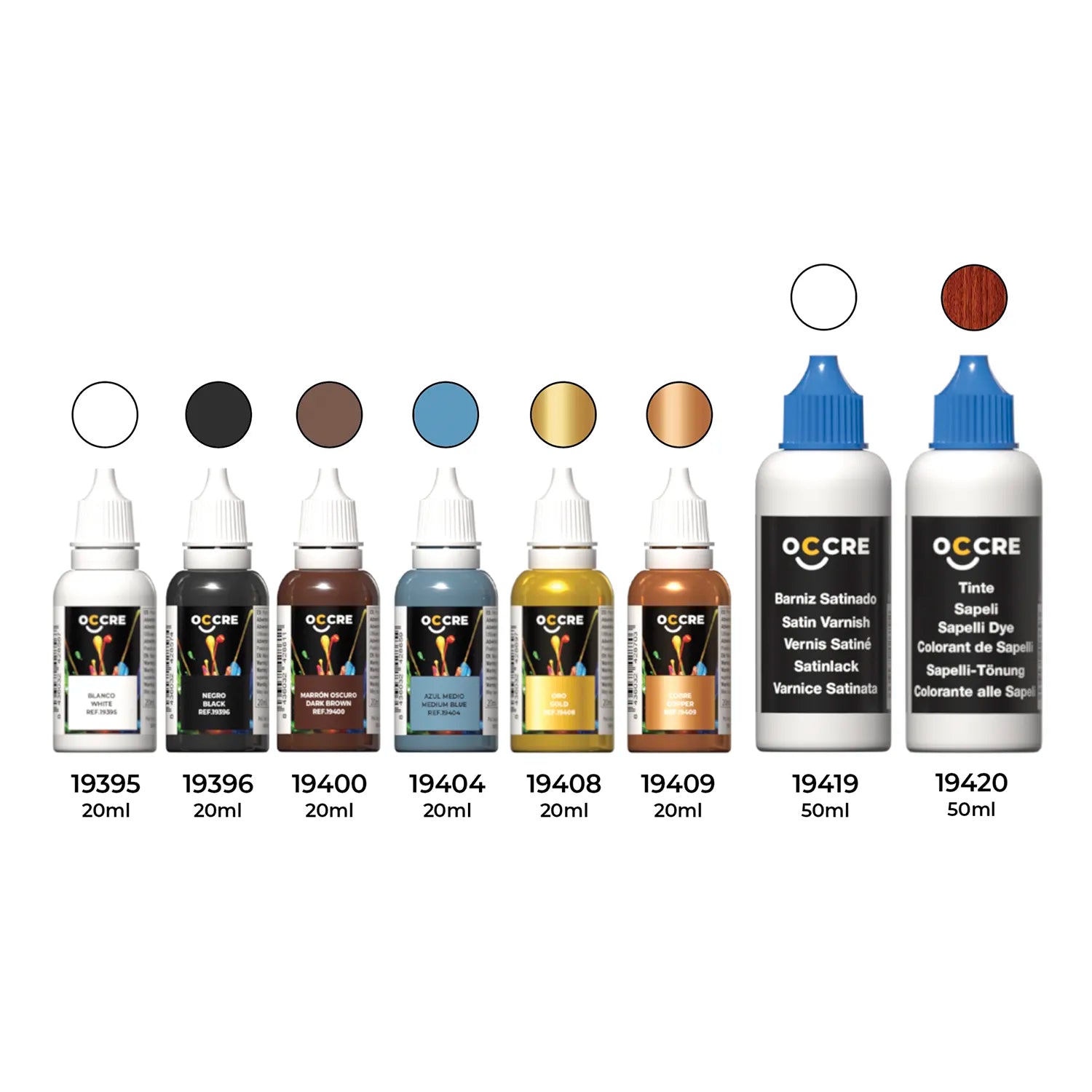 occre-pack-peintures-acryliques-hms-terror-set-8-pots-finition-maquette-bateau image 1