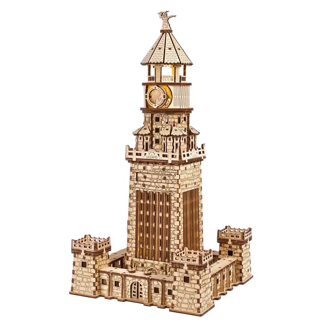 ugears-phare-d-alexandrie-maquette-bois-m-canique image 1