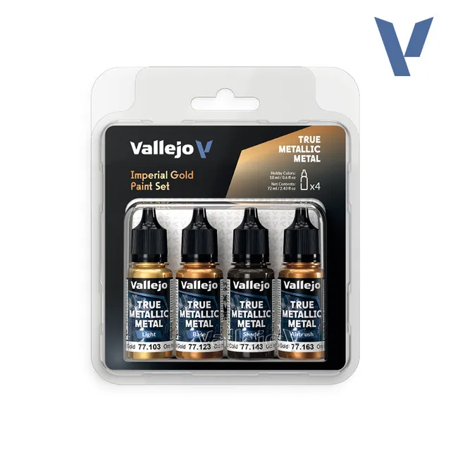 vallejo-true-metallic-set-or-imp-rial-4-couleurs-m-talliques-4x18-ml image 1