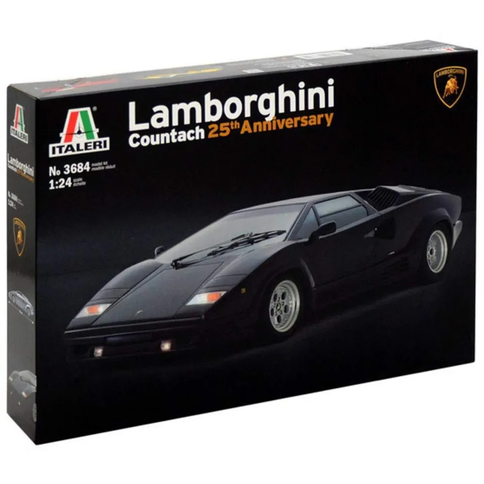 italeri-3684-lamborghini-countach-25th-anniversary-maquette-voiture-1-24 image 1
