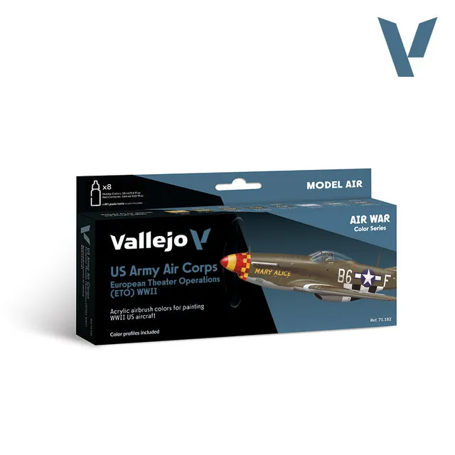 vallejo-model-air-set-8-x-18-ml-avions-us-army-air-corps-europe image 1