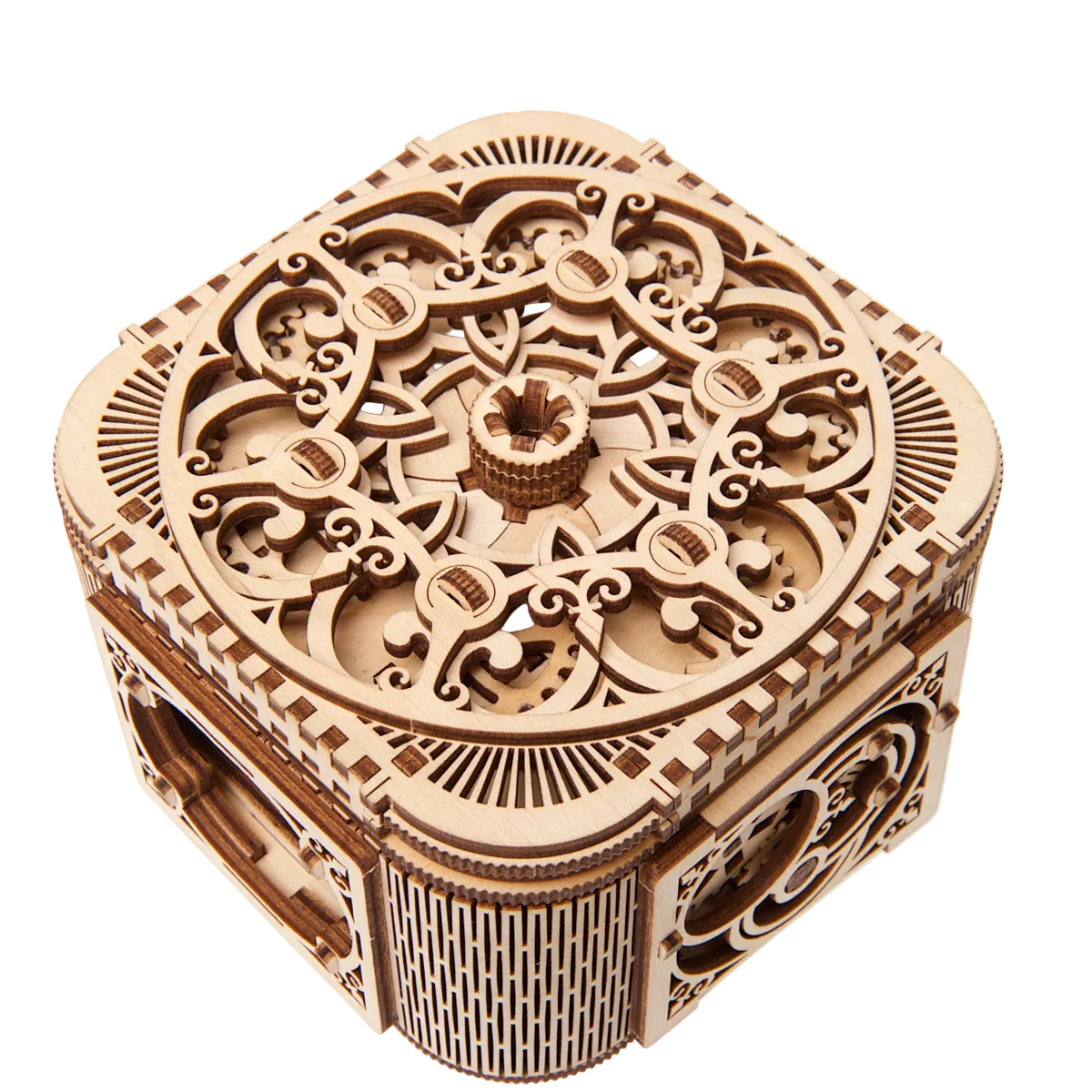 ugears-treasure-box-bo-te-tr-sors-m-canique-en-bois-construire image 2
